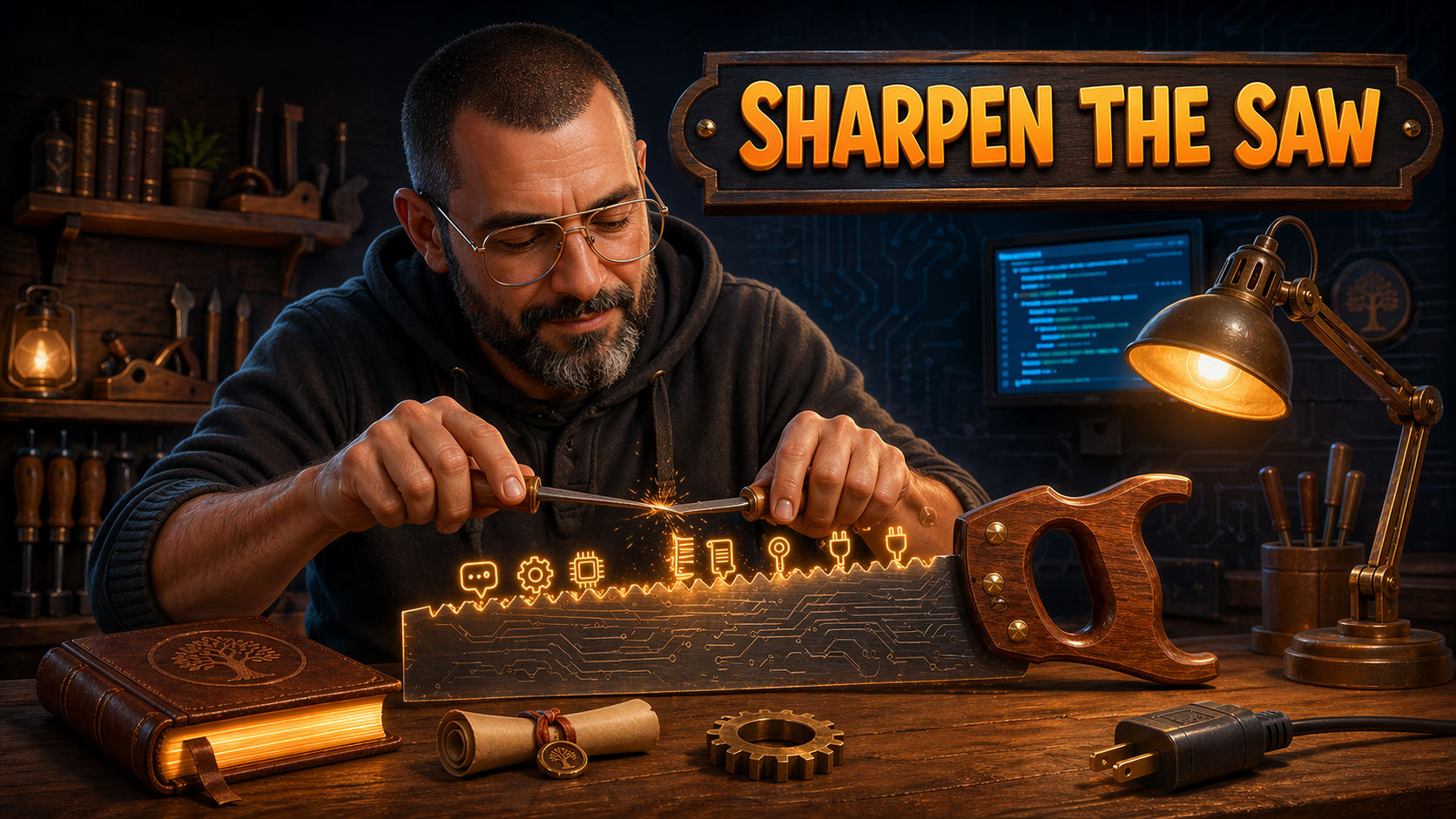 Sharpen the saw