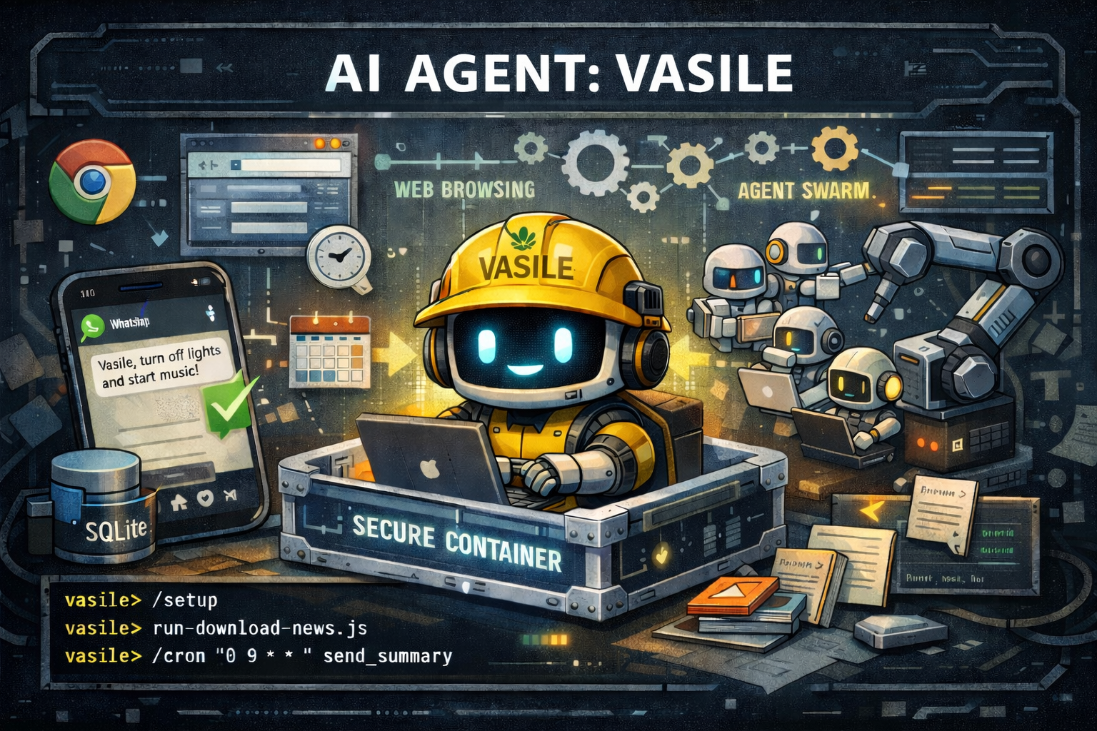 Vasile, the nanoclaw bot